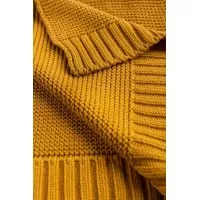 Paturica de bumbac si bambus Sensillo 100x80 cm Mustar