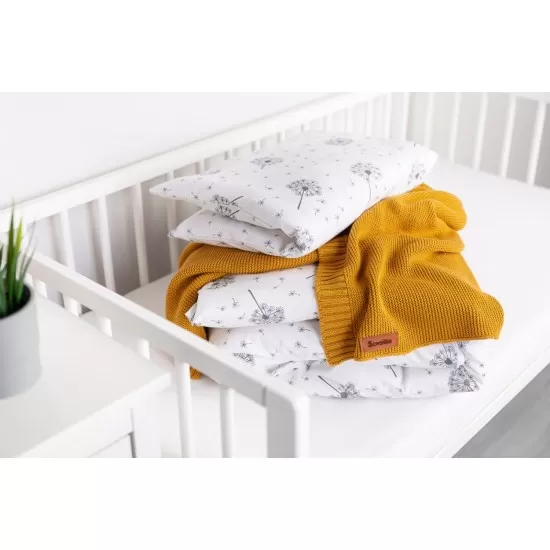 Paturica de bumbac si bambus Sensillo 100x80 cm Mustar