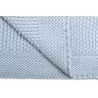 Paturica de bumbac tricotata Sensillo 100x80 cm Albastra