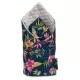 Paturica nou-nascut Sensillo Velvet Wrap Colibri Albastra 75x75 cm