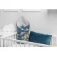 Paturica nou-nascut Sensillo Velvet Wrap Colibri Albastra 75x75 cm