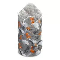 Paturica nou-nascut Sensillo Velvet Wrap Gri Munti 75x75 cm