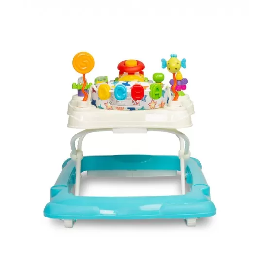 Premergator cu scaun rotativ 360° maxim 12 Kg Toyz Stepp Albastru Deschis Premergator cu scaun rotativ 360° maxim 12 Kg Toyz Stepp Albastru Deschis