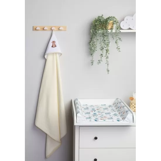 Prosop de baie cu gluga 100x100cm Sensillo Caprioara/Bej Prosop de baie cu gluga 100x100cm Sensillo Caprioara/Bej