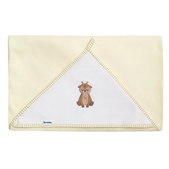 Prosop de baie cu gluga 100x100cm Sensillo Caprioara/Bej Prosop de baie cu gluga 100x100cm Sensillo Caprioara/Bej