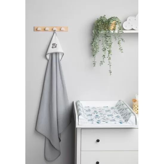 Prosop de baie cu gluga 100x100cm Sensillo Gri/Raton Prosop de baie cu gluga 100x100cm Sensillo Gri/Raton