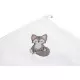 Prosop de baie cu gluga 100x100cm Sensillo Lup/Alb Prosop de baie cu gluga 100x100cm Sensillo Lup/Alb