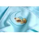 Prosop de bumbac cu gluga Sensillo Bear 100x100 cm Turcoaz Prosop de bumbac cu gluga Sensillo Bear 100x100 cm Turcoaz