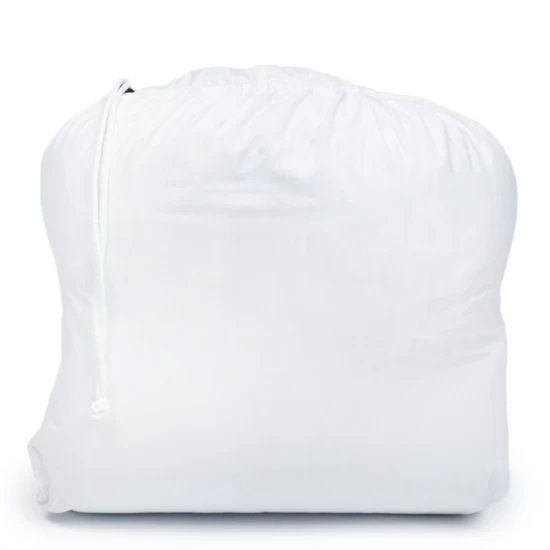 Sac de dormit de bumbac cu perna si fermoar 140x75 cm Nativo Dreams Alb Sac de dormit de bumbac cu perna si fermoar 140x75 cm Nativo Dreams Alb