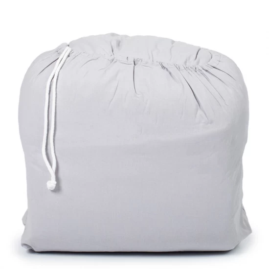 Sac de dormit de bumbac cu perna si fermoar 140x75 cm Nativo Dreams Gri Sac de dormit de bumbac cu perna si fermoar 140x75 cm Nativo Dreams Gri