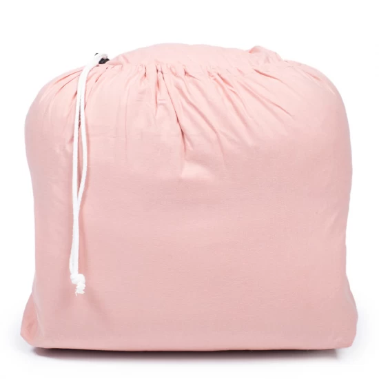 Sac de dormit de bumbac cu perna si fermoar 140x75 cm Nativo Dreams Piersica Sac de dormit de bumbac cu perna si fermoar 140x75 cm Nativo Dreams Piersica