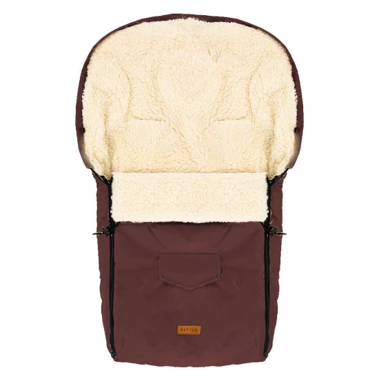 Sac de dormit impermeabil de lana Nativo Winter 95x40 cm Maro