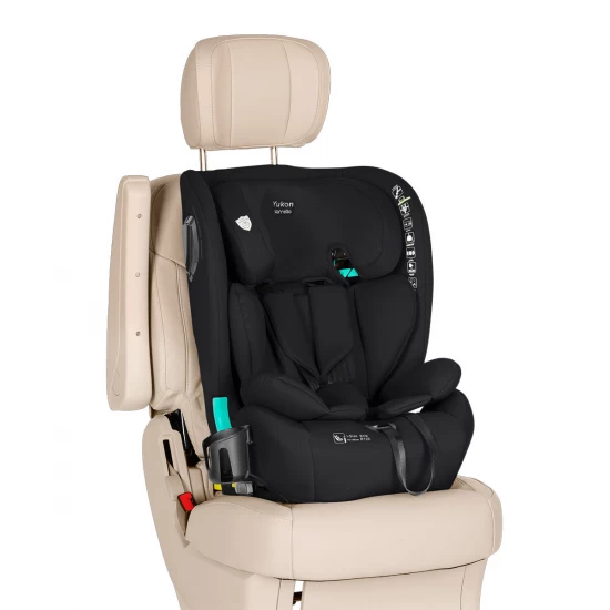 Scaun auto Isofix, 2 pozitii de inclinare, Top Tether, Carrello Yukon I-Size 76-150 cm Midnight Black