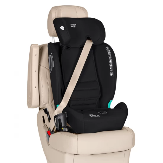 Scaun auto Isofix, 2 pozitii de inclinare, Top Tether, Carrello Yukon I-Size 76-150 cm Midnight Black