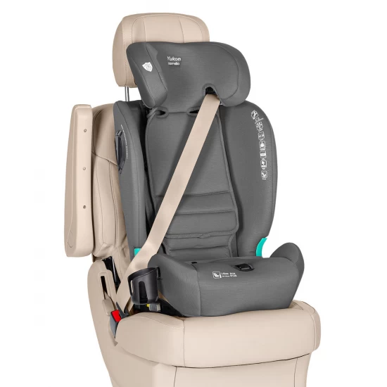 Scaun auto Isofix, 2 pozitii de inclinare, Top Tether, Carrello Yukon I-Size 76-150 cm Seashell Grey Scaun auto Isofix, 2 pozitii de inclinare, Top Tether, Carrello Yukon I-Size 76-150 cm Seashell Grey