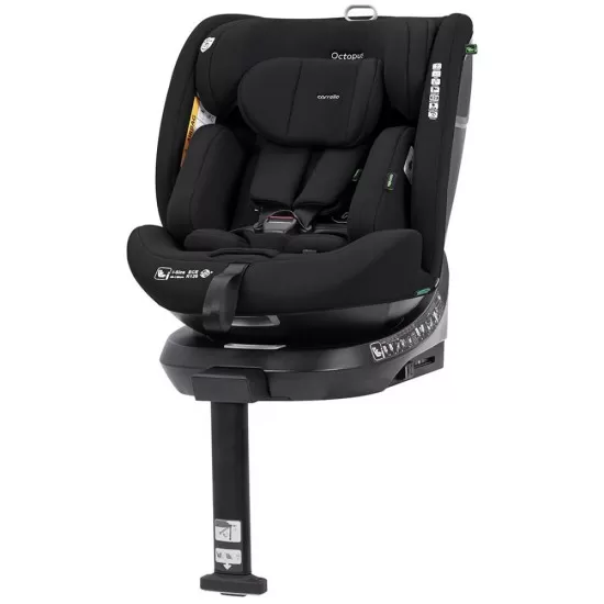 Scaun auto rotativ 360° SPS Carrello Octopus i-SIZE 40-150 cm Isofix Midnight Black