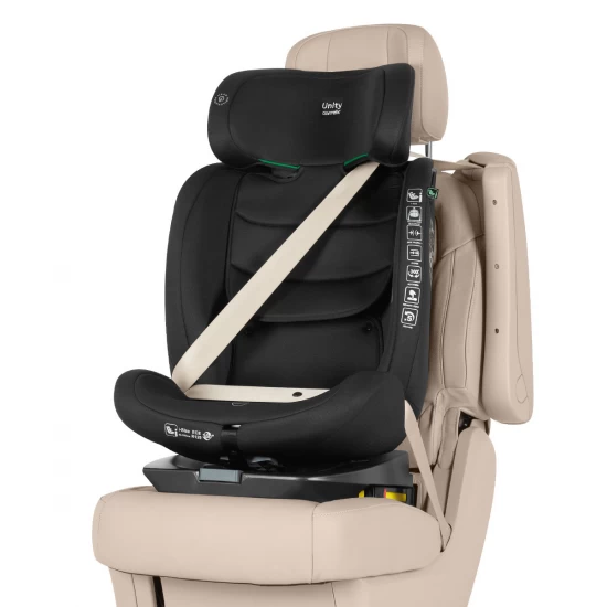 Scaun auto rotativ 360°, SPS, Top Tether, Carrello Unity i-Size 40-150 cm Isofix Accord Grey