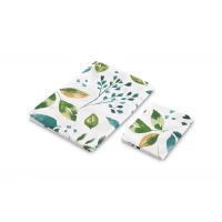 Set lenjerie de pat bumbac 100% cu 2 piese 100x135 cm/40x60 cm Sensillo Botanic