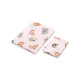 Set lenjerie de pat bumbac 100% cu 2 piese 100x135 cm/40x60 cm Sensillo Jungla