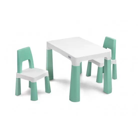 Set masuta cu scaunele pentru copii Toyz Monti Menta Set masuta cu scaunele pentru copii Toyz Monti Menta