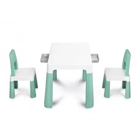 Set masuta cu scaunele pentru copii Toyz Monti Menta Set masuta cu scaunele pentru copii Toyz Monti Menta