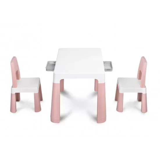 Set masuta cu scaunele pentru copii Toyz Monti Roz