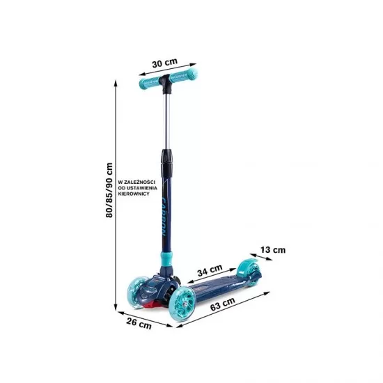 Trotineta copii Toyz Carbon Navy Trotineta copii Toyz Carbon Navy