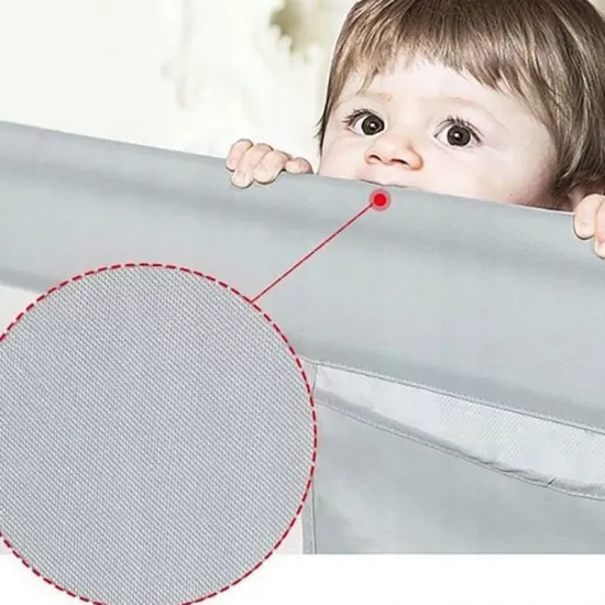Bariera protectie pat culisanta XXL 140 cm Bears Grey, inaltime reglabila 68-98 cm Bariera protectie pat culisanta XXL 140 cm Bears Grey, inaltime reglabila 68-98 cm
