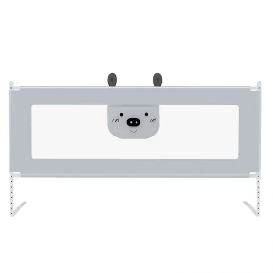 Bariera protectie pat culisanta XXL 140 cm Bears Grey, inaltime reglabila 68-98 cm Bariera protectie pat culisanta XXL 140 cm Bears Grey, inaltime reglabila 68-98 cm