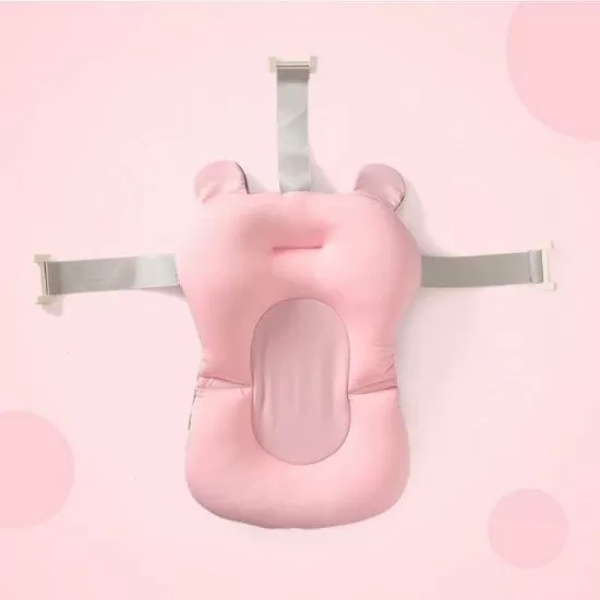 Cadita pliabila cu termometru si suport anatomic Genua Premium pink Cadita pliabila cu termometru si suport anatomic Genua Premium pink