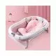 Cadita pliabila cu termometru si suport anatomic Genua Premium pink Cadita pliabila cu termometru si suport anatomic Genua Premium pink