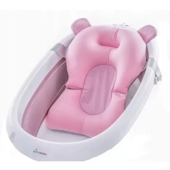 Cadita pliabila cu termometru si suport anatomic Genua Premium pink Cadita pliabila cu termometru si suport anatomic Genua Premium pink