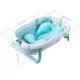 Cadita pliabila cu termometru si suport anatomic Genua Premium blue Cadita pliabila cu termometru si suport anatomic Genua Premium blue