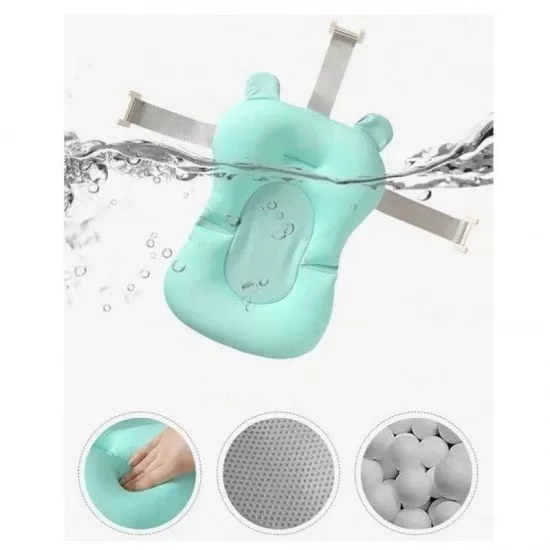Cadita pliabila cu termometru si suport anatomic Genua Premium blue Cadita pliabila cu termometru si suport anatomic Genua Premium blue