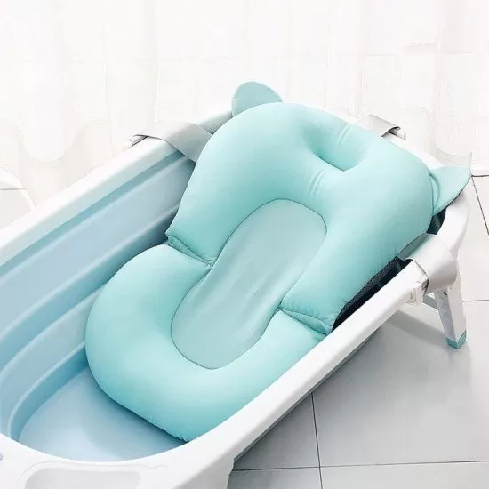 Cadita pliabila cu termometru si suport anatomic Genua Premium blue Cadita pliabila cu termometru si suport anatomic Genua Premium blue