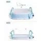 Cadita pliabila cu termometru si suport anatomic Genua Premium blue Cadita pliabila cu termometru si suport anatomic Genua Premium blue