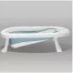 Cadita pliabila XL cu suport anatomic Kasia blue si jucarie