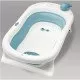 Cadita pliabila XL cu suport anatomic Kasia blue si jucarie