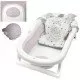 Cadita pliabila XL cu suport anatomic Kasia pink si jucarie Cadita pliabila XL cu suport anatomic Kasia pink si jucarie