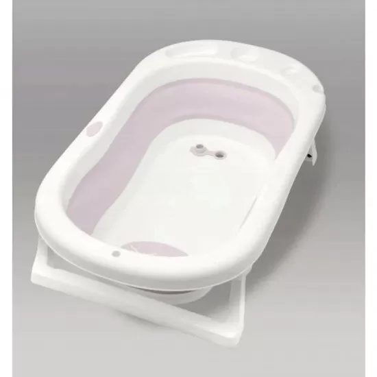 Cadita pliabila XL cu suport anatomic Kasia pink si jucarie Cadita pliabila XL cu suport anatomic Kasia pink si jucarie