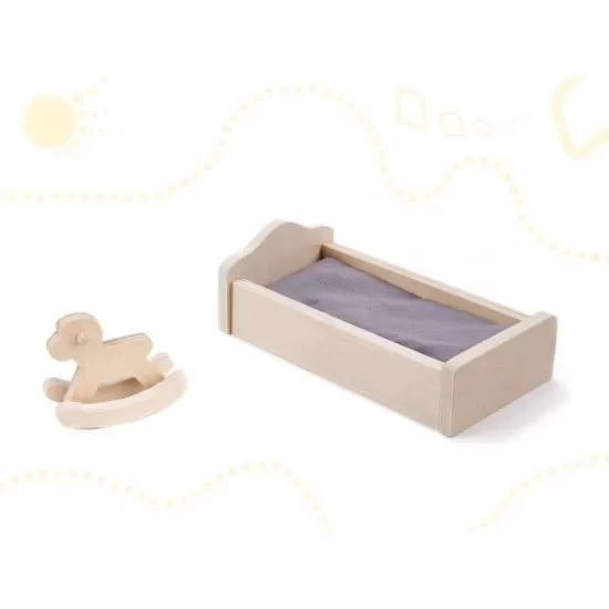 Casuta de papusi My Grey Dollhouse cu accesorii