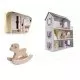 Casuta de papusi My Grey Dollhouse cu accesorii