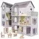 Casuta de papusi My Grey Dollhouse cu accesorii