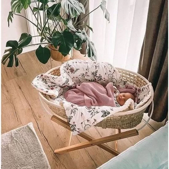Cosulet bebe pentru dormit handmade din material ecologic Ahoj Baby natur cu stand Cosulet bebe pentru dormit handmade din material ecologic Ahoj Baby natur cu stand