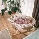 Cosulet bebe pentru dormit handmade din material ecologic Ahoj Baby natur cu stand Cosulet bebe pentru dormit handmade din material ecologic Ahoj Baby natur cu stand