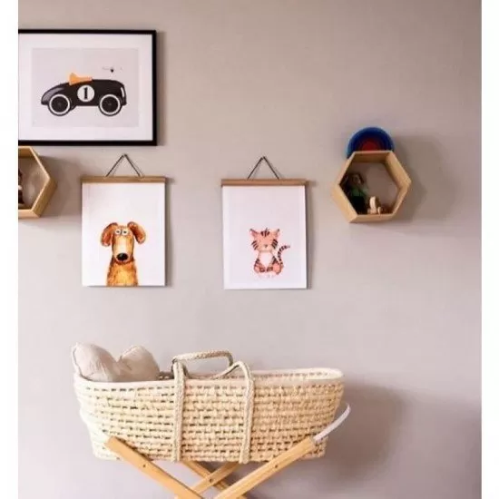 Cosulet bebe pentru dormit handmade din material ecologic Ahoj Baby natur cu stand Cosulet bebe pentru dormit handmade din material ecologic Ahoj Baby natur cu stand