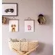 Cosulet bebe pentru dormit handmade din material ecologic Ahoj Baby natur cu stand Cosulet bebe pentru dormit handmade din material ecologic Ahoj Baby natur cu stand