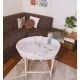 Cosulet bebe pentru dormit handmade din material ecologic Ahoj Baby natur, include stand cu sistem de leganare Cosulet bebe pentru dormit handmade din material ecologic Ahoj Baby natur, include stand cu sistem de leganare
