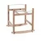 Cosulet bebe pentru dormit handmade din material ecologic Ahoj Baby natur, include stand cu sistem de leganare Cosulet bebe pentru dormit handmade din material ecologic Ahoj Baby natur, include stand cu sistem de leganare