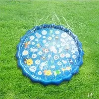 Covoras de joaca gonflabil cu fantana stropitoare 170 cm Alfabet